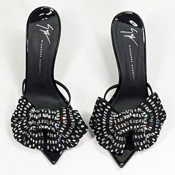 Giuseppe Zanotti Intriigo Alexandrine 90 Embellished Sandals Size 37 MSRP $1,195 - Picture 6 of 11